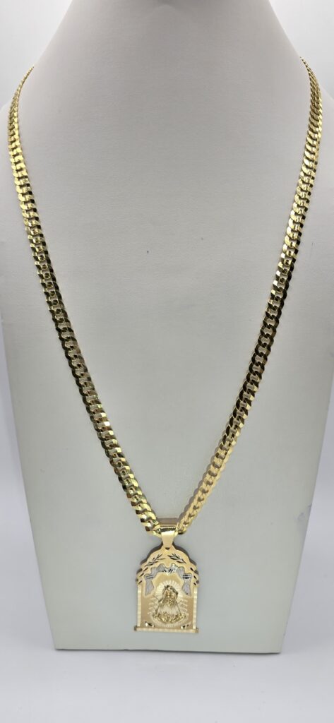 Solid Shine Cut 5mm x 22L with Virgin of Charity