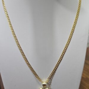 Solid Corte Brillo 4mmx20 10K Corazon