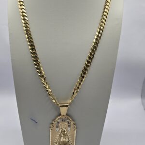 Solid Corte Brillo 7mmx22 10K Virgen