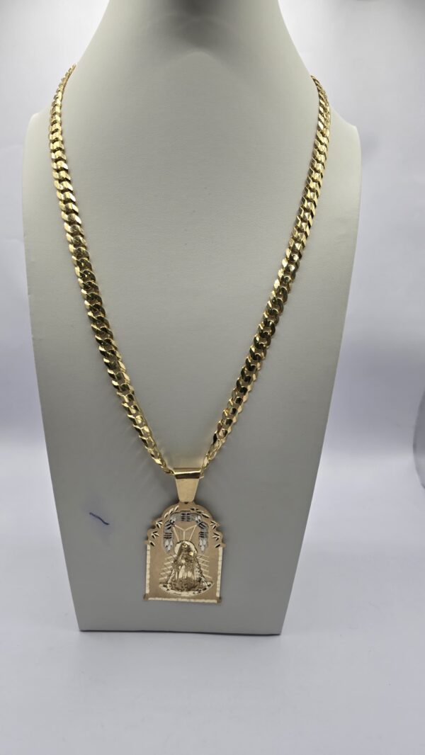 Solid Corte Brillo 7mmx22 10K Virgen