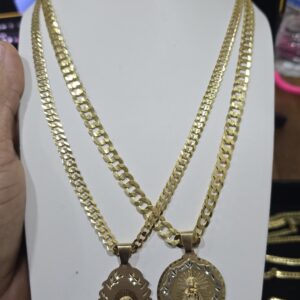 Solid Corte Brillo 8mmx22 10K Virgen, 6mmx22 10K S. Barabara