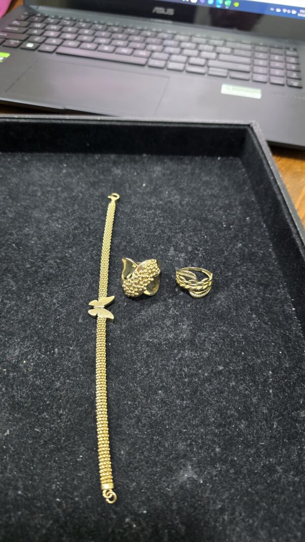 Set manilla y anillos 10K