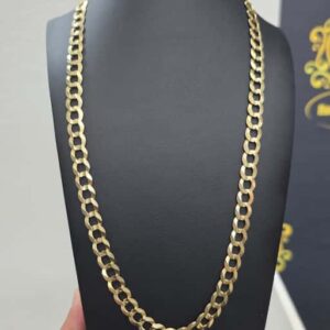 Solid Shine Cut 9.5mmx24 14K