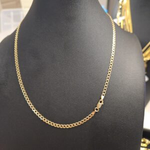 Italian Solid Shine Cut  3mmx18 10K